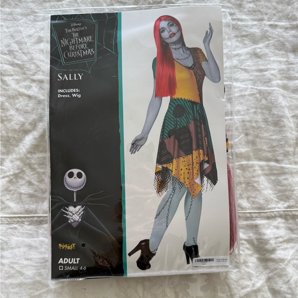 Spirit Sally Costume with Red and Yellow Accents